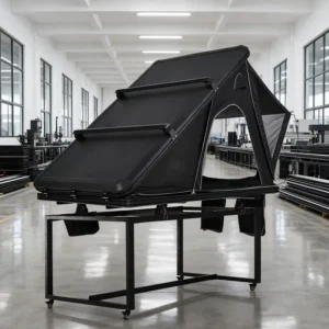 Fully Automatic Double Person Aluminum Alloy Extension Style Gray Hard Top Car Tent