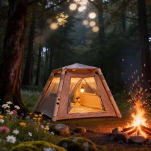 Fully Automatic Oxford Cloth Inflatable Tent for Outdoor Camping Four season Single layer Thickened Waterproof