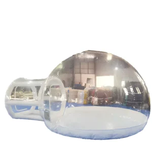 Fun House Transparent Inflatable Dome Tent Kids Outdoor Bubble Castle Eco Friendly PVC Bubble House 3x5m 5+ Capacity