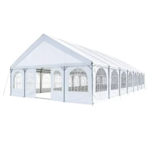 GAXTENT Luxury Marquee Tent with Clear Church Windows Waterproof Aluminum Frame Outdoor Wedding Party Event Factory Price
