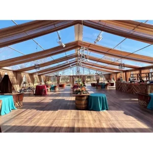 GUANGRUI TENT 6061 T6 Outdoor Event Aluminum Frame Wedding Tent 300 People All Seasons Fireproof Waterproof Starlight Night
