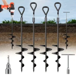 Galvanized Camping Tent Fix Peg Ground Anchor