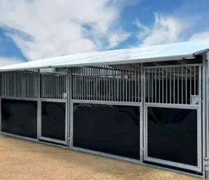 Galvanized Steel Detachable Weatherproof Horse Shelter and Farm Livestock Fence