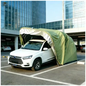 Galvanized Steel Foldable Customized Outdoor Garage Carport Canopy Arch Roof Single Car Cover In-Home