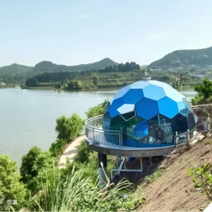 Geodesic Clear Waterproof Glamping Dome Tent Outdoor Resort Glass House Trade Show Event Wedding Garden Pavilion