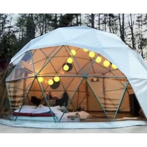 Geodesic Dome House PVC Igloo Tent Hotel Outdoor Steel Frame