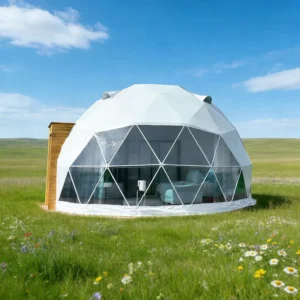 Geodesic Dome Luxury Tent Light blocking PVC Four season Three layer Customized Size Stargazing Glamping Hotel Outdoor