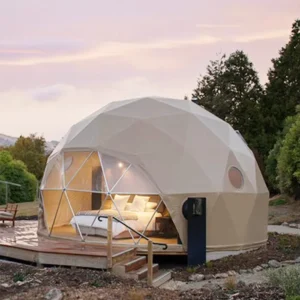 Geodesic Dome Tent Glamping Outdoor Igloo House with Bathroom for Hospitality