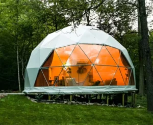 Geodesic Dome Tent House with Bathroom and Kitchen for Glamping