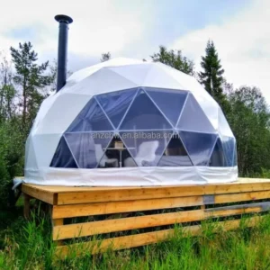 Geodesic Dome Tent Luxury Modern PVC Material Diameter 6m Starry View Outdoor Glamping Ball Tent Four-season Aluminum Alloy