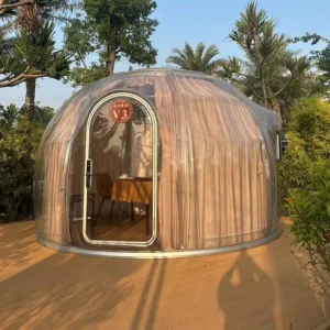 Geodesic Dome Tent Modern Outdoor Full House Polycarbonate Bubble Glamping Igloo Clear Dome Tent for Glamping