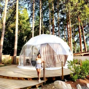 Geodesic Dome Tent for Outdoor Hotel Camping PVC Double-Layer 4-Season Trade Show Tent