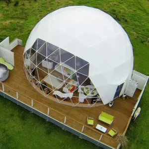 Geodesic Dome Tent for Outdoor Living and Resort Use Four-Season Waterproof 3000+ Customizable Color Logo
