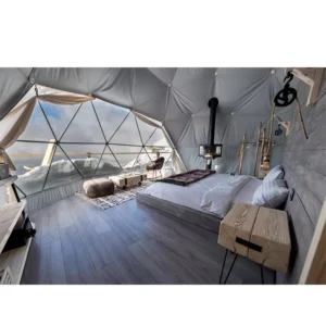Geodesic Glamping Dome Tent for Luxury Hotel Use 6m 8m 7m