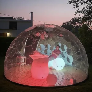 Geodesic Yurt Polycarbonate Transparent Yurt Igloo Tent Dome House