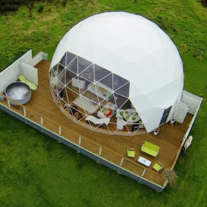 Geometric Dome Hotel House Resort Outdoor Transparent PVC Dome Tent for Projection Eco Polycarbonate Geodesic Winter Igloo Home