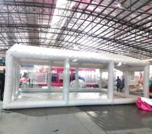 Giant Inflatable PVC Frame Tent with Transparent Cover for Glamping and Weddings