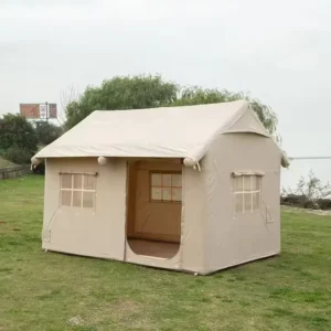 Glamping Air Tent Oxford Canvas Large Inflatable Tent Camping Outdoor Waterproof 4 Season Airt Tent