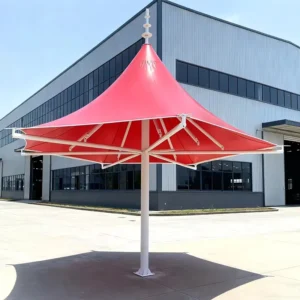 Glamping Custom Giant Membrane Structure Umbrella Waterproof Courtyard Outdoor Umbrella for Hotel