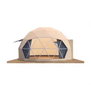 Glamping Geodesic Dome 12M Tent With Bathroom and Living Room