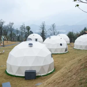 Glamping Geodesic Dome Tent With Bath Toilet