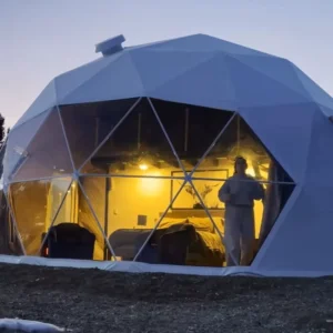 Glamping Insulated Dome Tent Hotel Style Outdoor Camping Shelter Panoramic Windows Weather Resistant