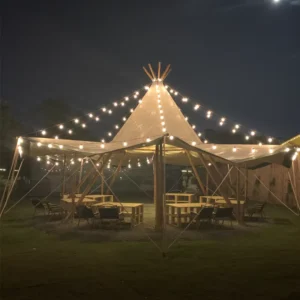 Glamping Luxury Safari Camping Outdoor Villa House Tent One Bedroom PVC