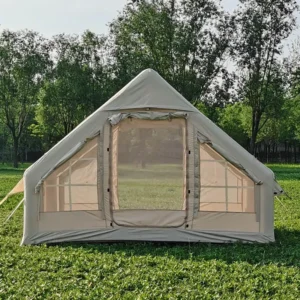 Glamping Outdoor Inflatable Camping Tent Oxford Four-season Waterproof Portable Air Tube Bell Awning Quick Setting Family Use