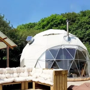 Glamping Pod Geodesic Large Igloo Camping Air Dome Tent With Bathroom