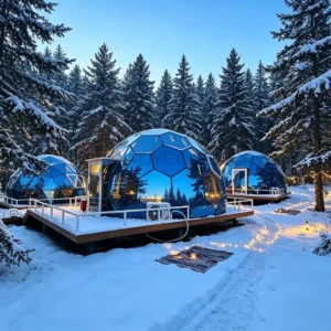 Glass Dome Tent, Snow-Resistant Shelter for Scenic Campsites and Hotels