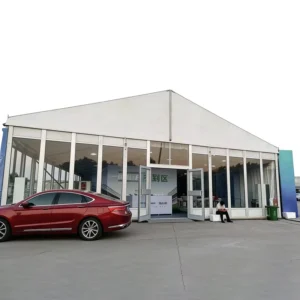Glass Entrance Registration Tent Conference Reception Marquee Car Launch Transparent-Wall Event Waiting Shelter Canopy