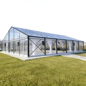 Glass House Style Transparent Aluminum Wedding Tent With Clear PVC Marquee