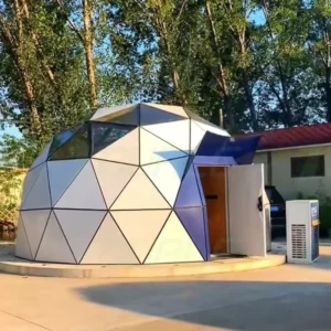 Globe Tent Fully Transparent Aluminum Framework Geodesic Glass Dome House Tent