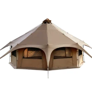 Good Quality Canvas Bell Tent Family Outdoor For Camping Luxury Mongolian Yurt Tent
