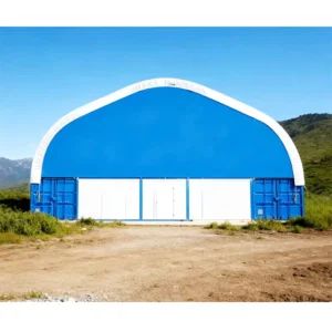 Good Selling Dome Shelter Hot Galvanized Steel 650GSM PVC Cover for Container Shelters