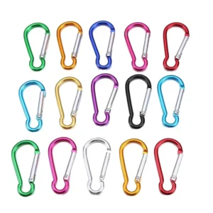 Gourd Shape Aluminum D-Ring Carabiner Keychain Clip Snap Hook for Camping and Bags