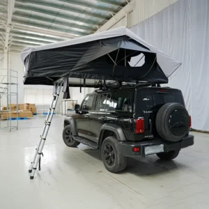 Green Camping Softshell Dachzelt 4 People 4×4 Foldable Camp Tent For Car Camping