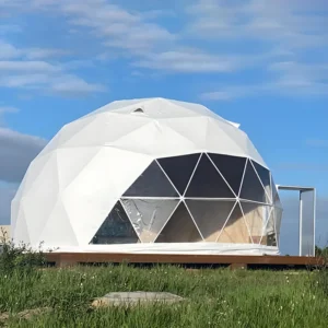 Guangzhou Supplier Event Camping House Pool clear Glass Dome Ring Tents Casas Domos for Outdoor Celebrations Party Price Sale