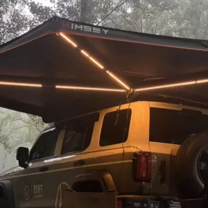 HW-003 Four-Season 4WD Overland Extended Type Tent Aluminum Shell 270 Degree Design Oxford Fabric >3000mm Waterproofing