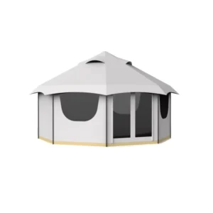 Harajuku Style Single-Layer Square Pyramid Indian Yurt Tent Oxford Cloth Three-Season Waterproof 4.5×4.5x3m for Outdoor Use