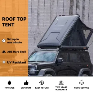 Hard ABS Shell Folding Triangle Rooftop Tent for Outdoor Camping