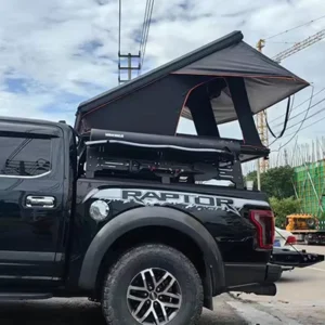 Hard Shell Aluminum Honeycomb Rooftop Tent, 2-3 Person, Quick Automatic Opening