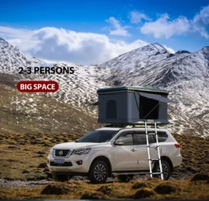 Hard Shell Fiberglass Car Roof Pop up Tent Four-Season Waterproof