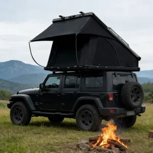 Hard Shell Oxford Fabric Car Rooftop Tent, Waterproof, Quick Automatic Opening, 2 Person, Four-Season