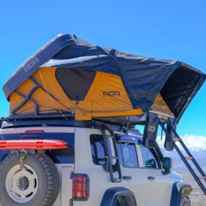 Hard Shell Roof Top Tent 4 Person Foldable Waterproof Rooftop Camping Tent With 6cm Memory Foam Mattress