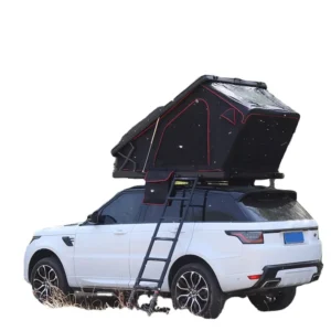 Hard Shell Roof Top Tent Ultrathin Triangle Polyester Four-Season Double Layer Oxford Fabric 2-3 Person Offroad SUV Pickup