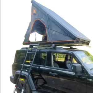 Hard Shell Rooftop Tent Full Aluminum Shell Diagonal Style Four-Season Quick Automatic Opening Skyview Windows for SUV Car