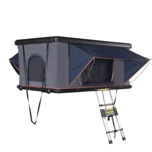Hard Shell Rooftop Tent for Truck with Oxford Fabric Ladder Included Folding Design for Off-Road Vehicles