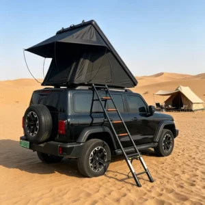 Hard Shell Triangle Clamshell Car Rooftop Tent Ultra Thin Aluminum