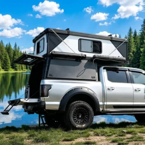 Hard Sided Truck Camper Lightweight Aluminum Slide in Camper for Pickup Truck Off Road Camping